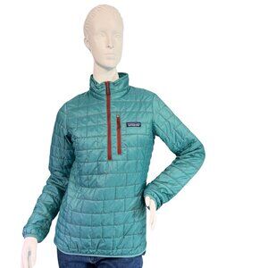 Patagonia Nano Puff Pullover in Turquoise Blue Women's Style 84027 Size XS